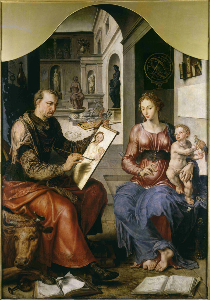 Saint-Luc peignant la Vierge