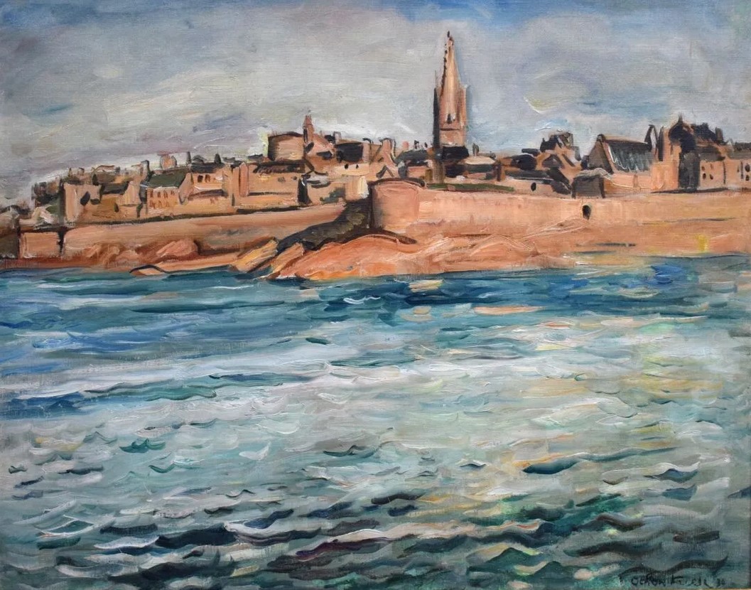 Othon Friez "Vue de Saint-Malo.